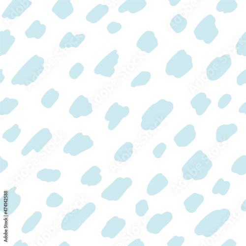 Dotted background. Doodle seamless simple pattern. Hand drawn casual polka dot texture. Vector illustration