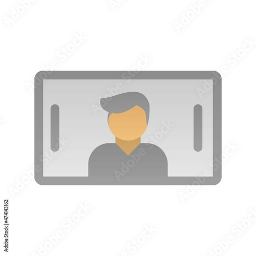 Live News Flat Gradient Vector Icon Design