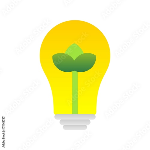 Idea Flat Gradient Vector Icon Design