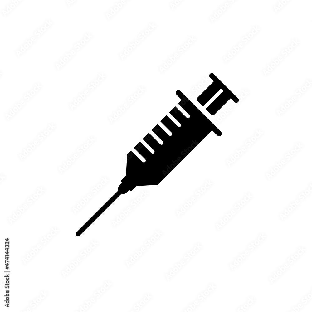 syringe flat icon vector illustration syringe flat icon vector illustration