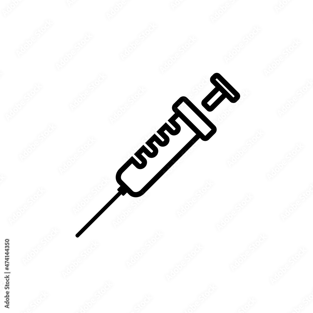 syringe flat icon vector illustration syringe flat icon vector illustration