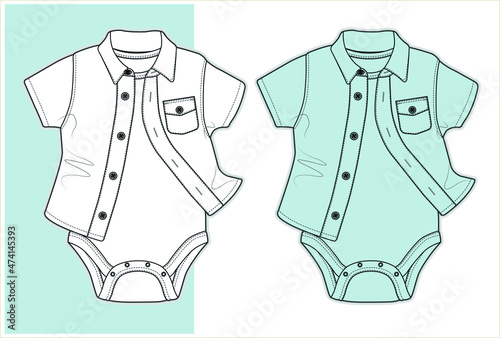 Sketch of baby clothes