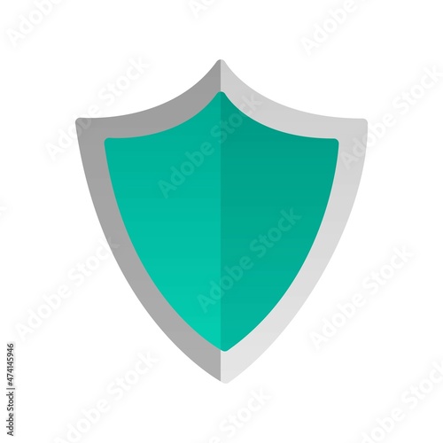 Shield Flat Gradient Vector Icon Design