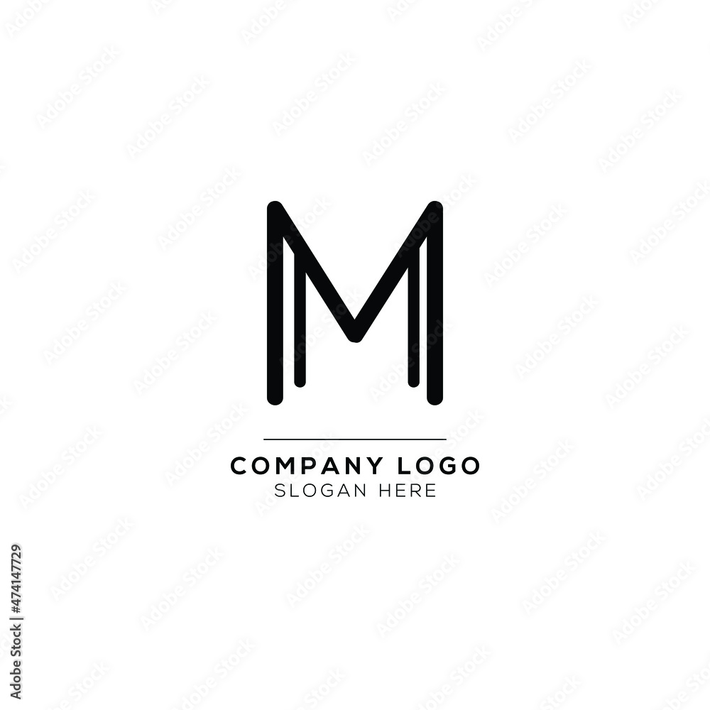 Premium Vector M initial letter Logotype for luxury branding. Elegant and stylish design for your Elite company.