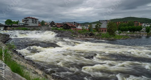 Numedals River at Kongsberg in Southern Norway photo
