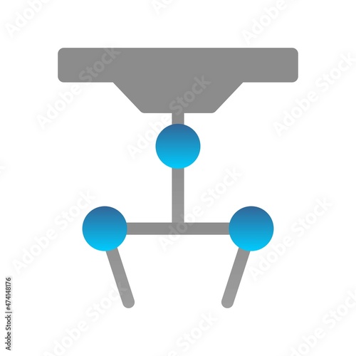  Robotic Flat Gradient Vector Icon Design