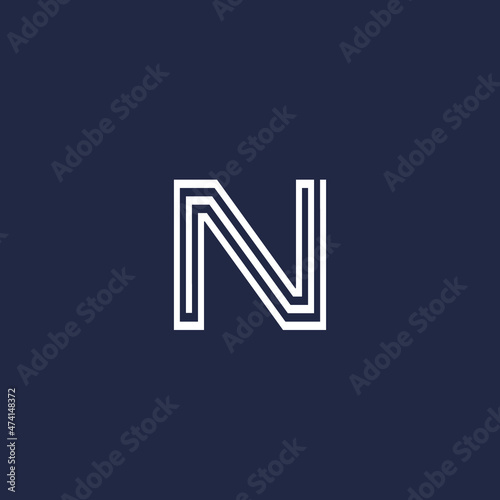 Premium Vector N initial letter Logotype for luxury branding. Elegant and stylish design for your Elite company.