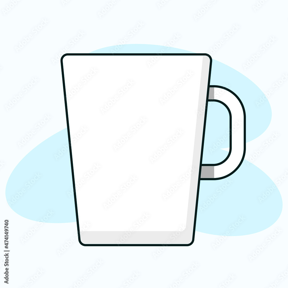 Cup of coffee . Coffee mug vector outline illustration. Cup of coffee . Coffee mug vector outline illustration.