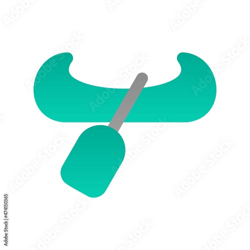 Gondola Flat Gradient Vector Icon Design