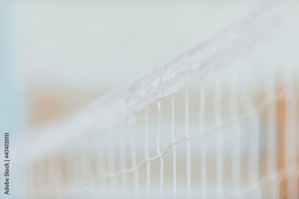 Sport net on grey background. Volleyball net. Horizontal sport theme poster, greeting cards, headers, website and app Sport net on grey background. Volleyball net. Horizontal sport theme poster, greeting cards, headers, website and app
