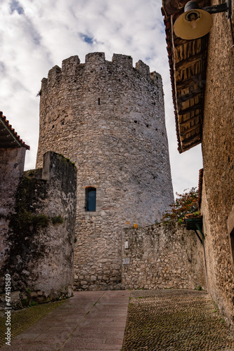 Medieval Tower of the Tales in Llanes de Asturias. photo