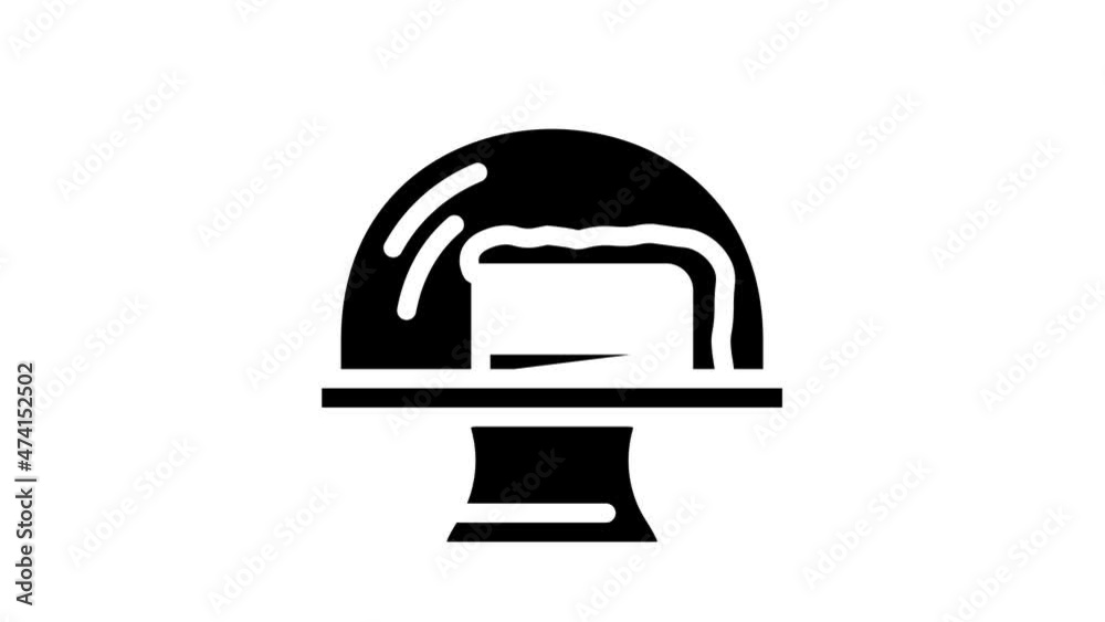 cake piece animated glyph icon cake piece sign. isolated on white background cake piece animated glyph icon cake piece sign. isolated on white background