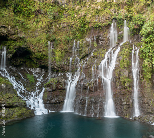 Langevin waterfall in Réunion Island, France