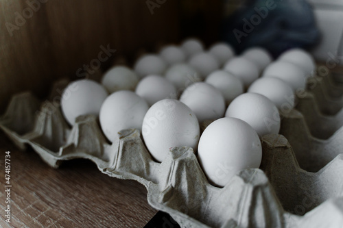 packed eggs on the table