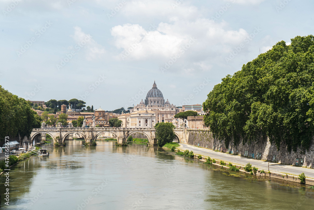 view of st peter basilica city