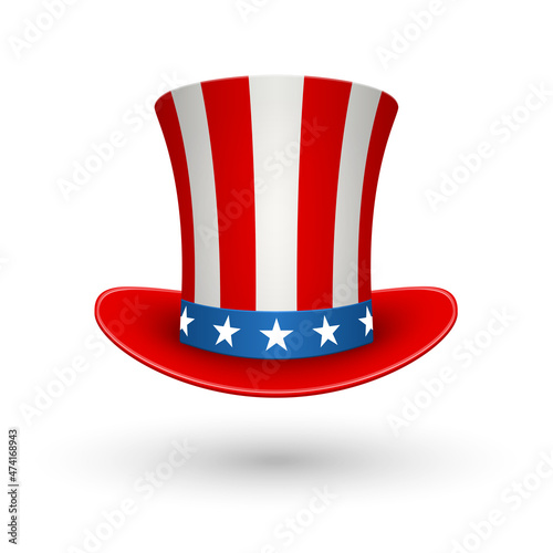 Uncle Sam's American Hat. American flag hat.