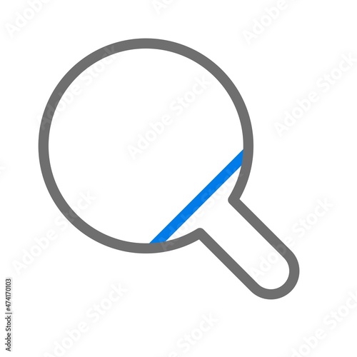 Table Tenis Line Blue Vector Icon Design