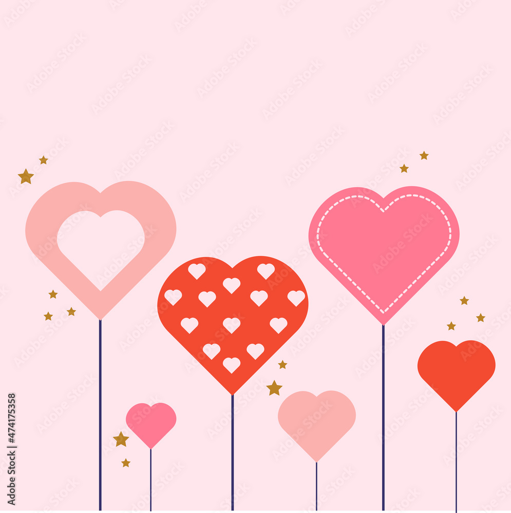 Heart decoration. Valentine's Day. Love