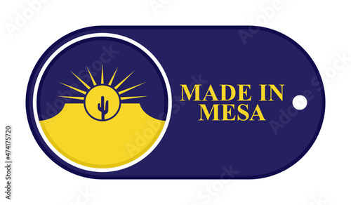 icon made in mesa, isolated on white background	