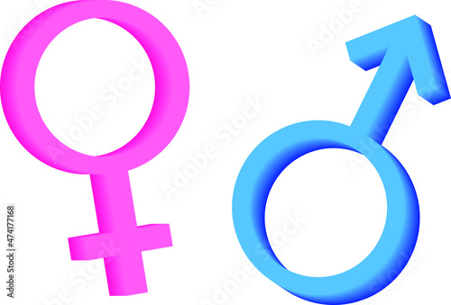 Gender icons set. Sexual orientation concept. Signs for web page, mobile app, banner, social media, button, logo. Pictograms user interface. Vector clip art illustration.