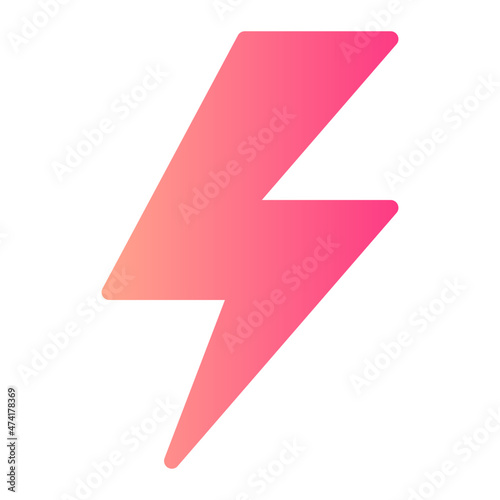 flash symbol gradient icon