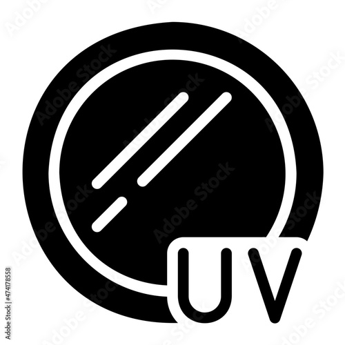uv reflex glyph icon