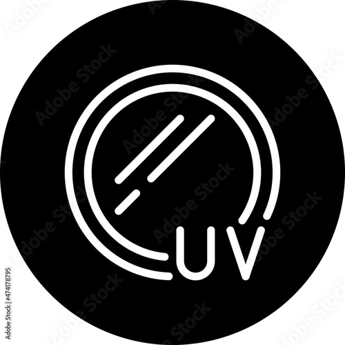 uv reflex glyph icon