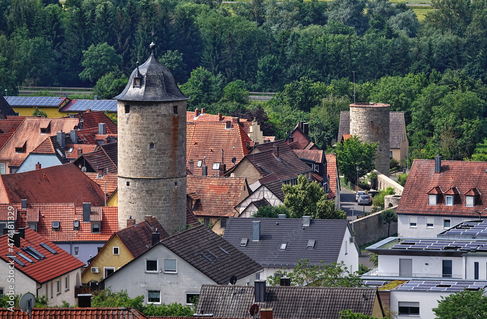 Altstadt und Kereturm in Eibelstadt