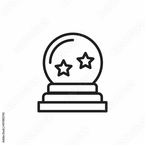 FORTUNE TELLING icon in vector. Logotype