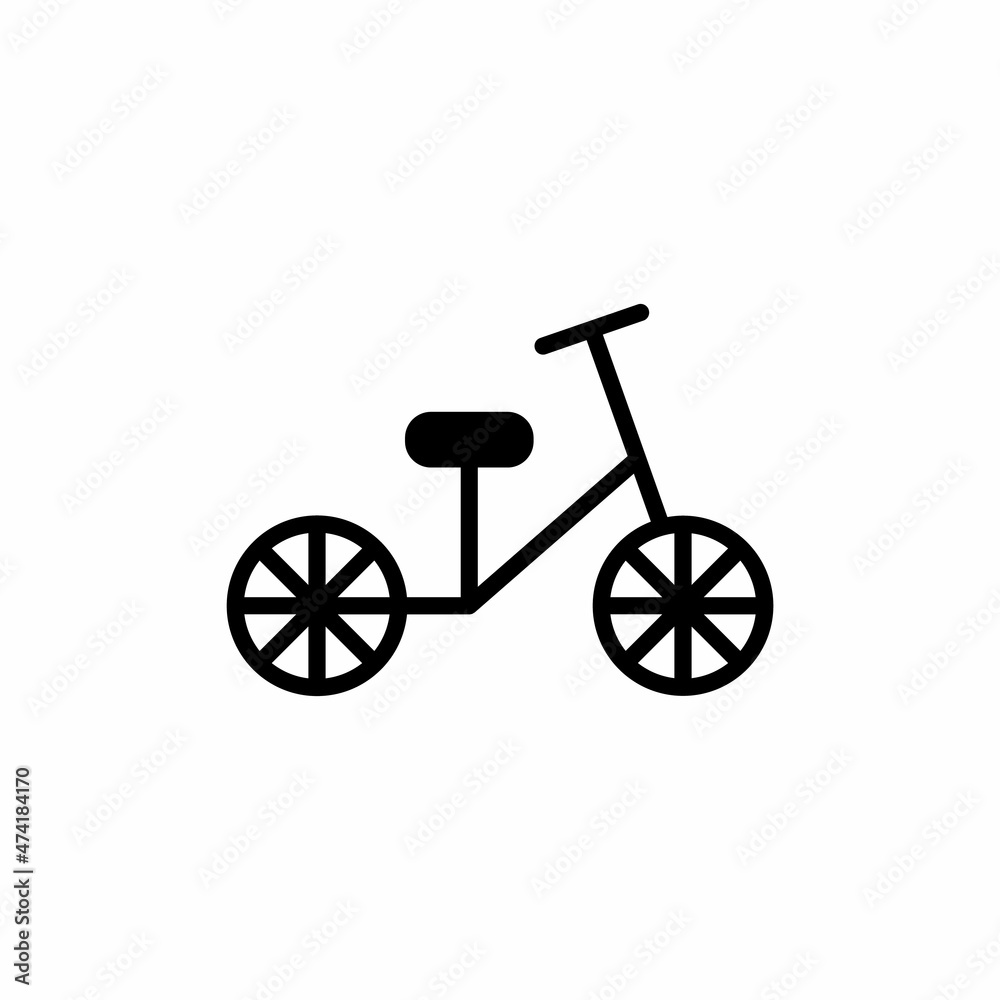 BICYCLE icon in vector. Logotype