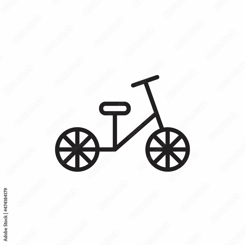Fototapeta premium BICYCLE icon in vector. Logotype