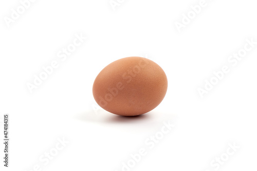 Chicken egg, isolated on white background.