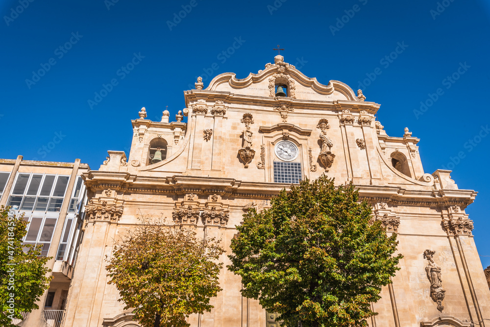 Cathedral of San Guglielmo in Scicli, Ragusa, Sicily, Italy, Europe, World Heritage Site