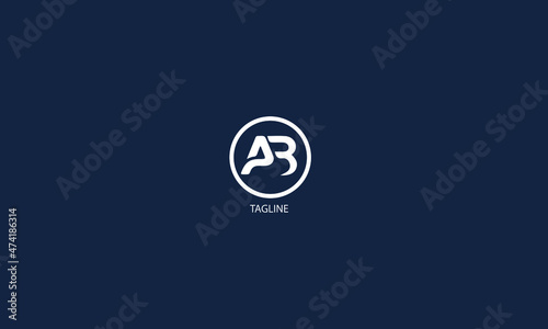 AB is classic design logo with blue background.