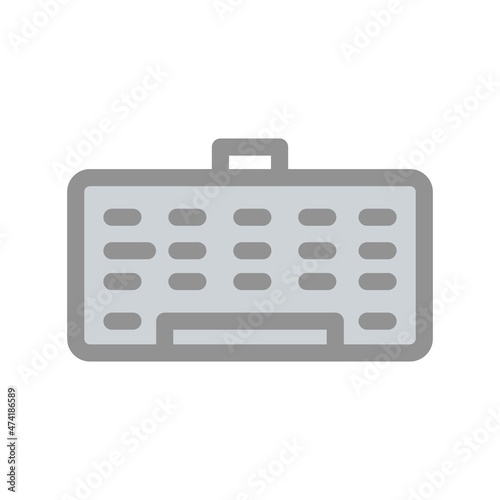 Keyboard Glyph Vector Icon Design