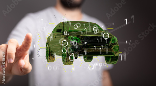 Energy car concept. Vehicle...