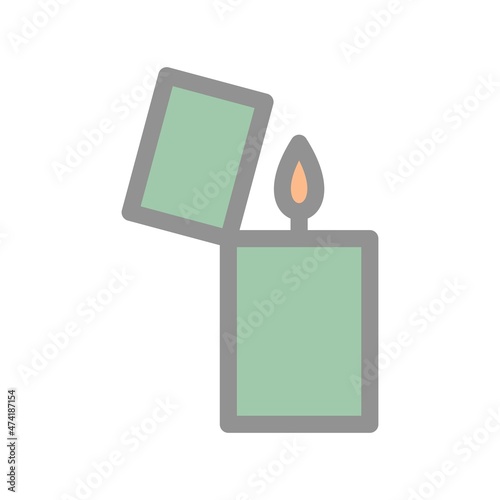 Flammable Filled Light Vector Icon Design