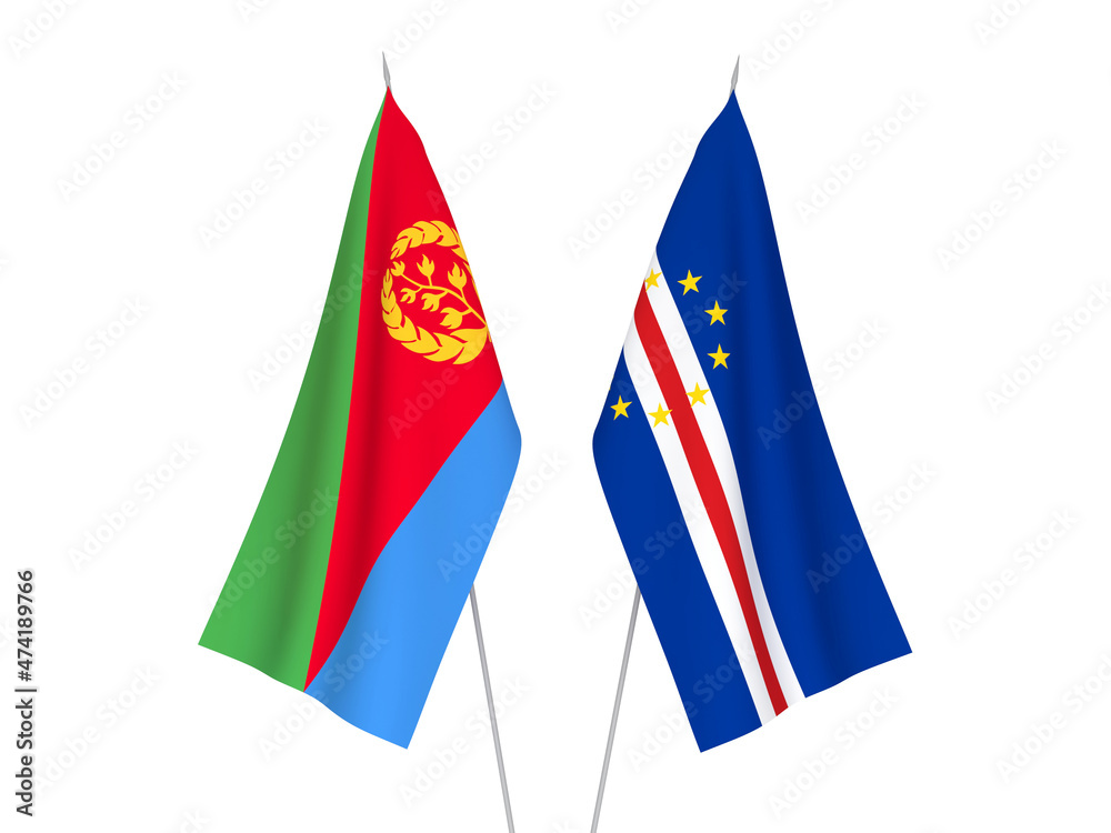 Republic of Cabo Verde and Eritrea flags