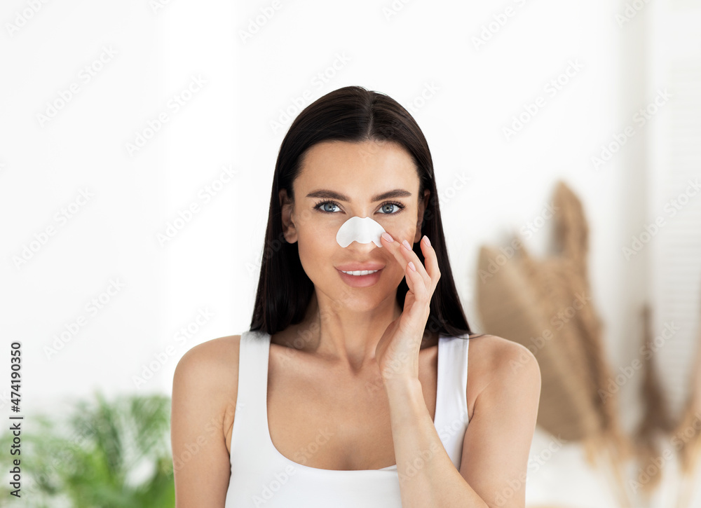 Pore cleansing, skin care and beauty treatment during self-isolation at home Pore cleansing, skin care and beauty treatment during self-isolation at home