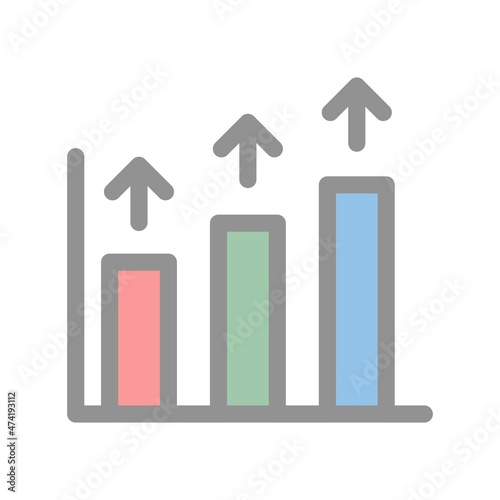 Profit Filled Light Vector Icon Design