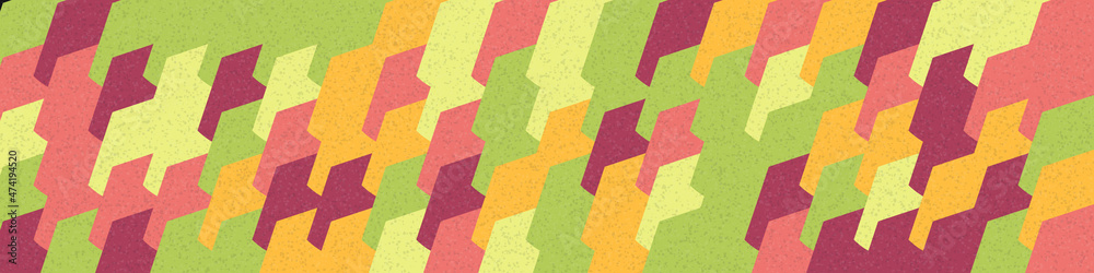 Fototapeta premium Abstract Geometric Pattern generative computational art illustration