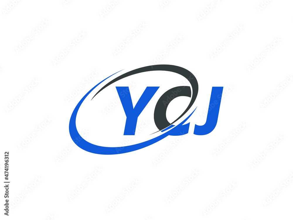 YCJ letter creative modern elegant swoosh logo design YCJ letter creative modern elegant swoosh logo design