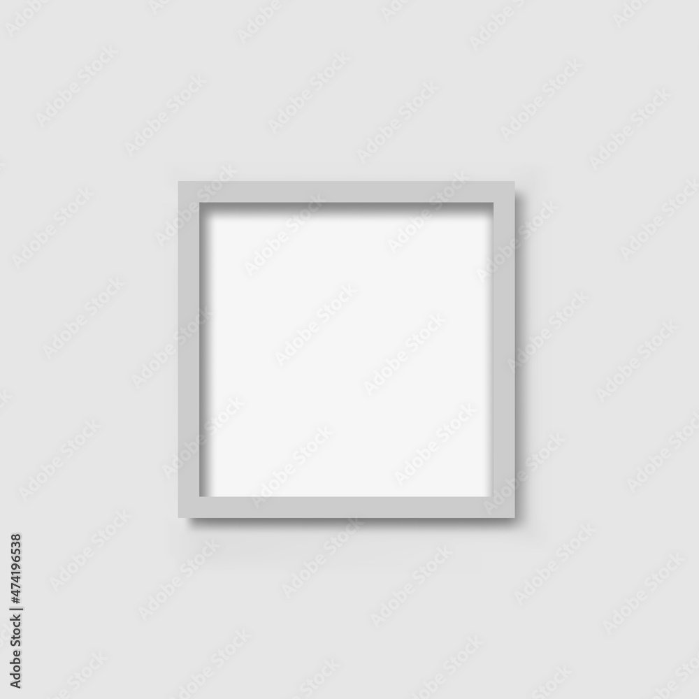 Realistic picture frame icon in flat style. Photo vector illustration on white isolated background. Picture frame mockup sign business concept. Realistic picture frame icon in flat style. Photo vector illustration on white isolated background. Picture frame mockup sign business concept.