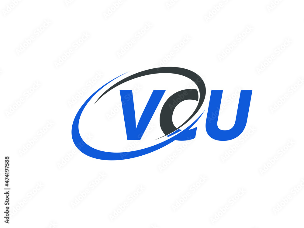 VCU letter creative modern elegant swoosh logo design VCU letter creative modern elegant swoosh logo design