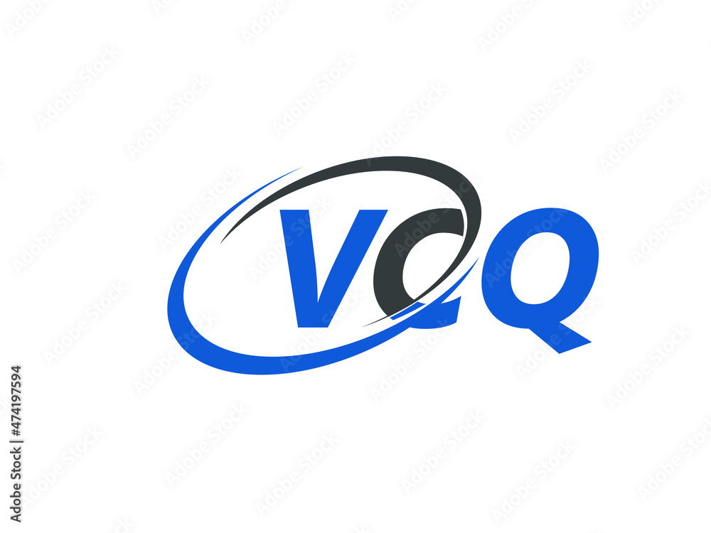 Obraz premium VCQ letter creative modern elegant swoosh logo design