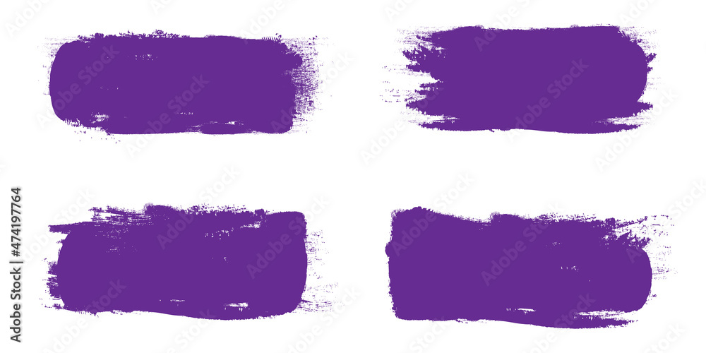 Violet brush stroke set isolated on background. Collection of trendy brush stroke vector for violet ink paint, grunge backdrop, dirt banner, watercolor design and dirty texture. Brush stroke vector Violet brush stroke set isolated on background. Collection of trendy brush stroke vector for violet ink paint, grunge backdrop, dirt banner, watercolor design and dirty texture. Brush stroke vector