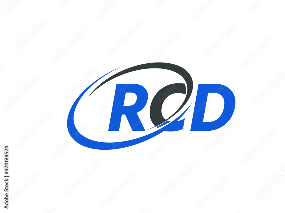 RCD letter creative modern elegant swoosh logo design RCD letter creative modern elegant swoosh logo design
