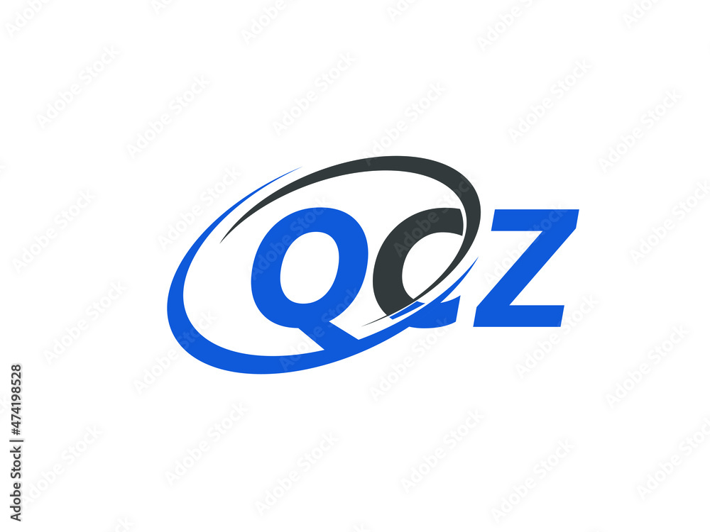QCZ letter creative modern elegant swoosh logo design QCZ letter creative modern elegant swoosh logo design