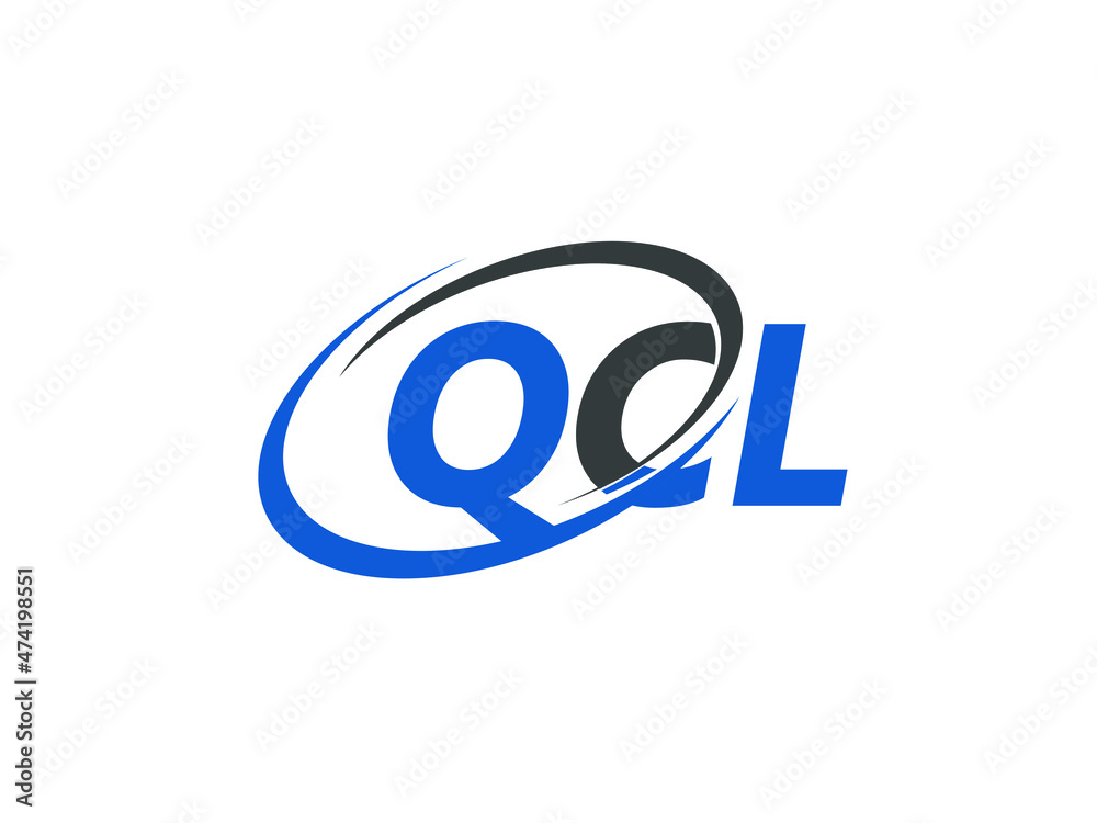 QCL letter creative modern elegant swoosh logo design QCL letter creative modern elegant swoosh logo design