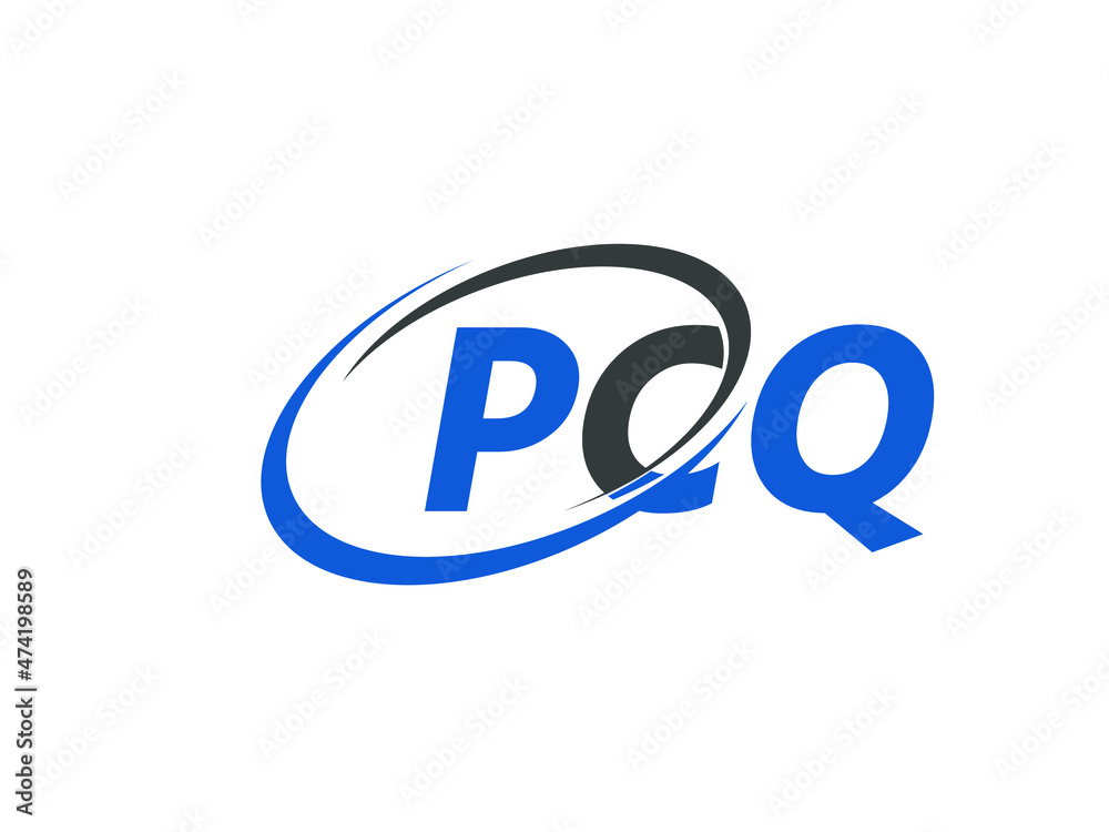 PCQ letter creative modern elegant swoosh logo design PCQ letter creative modern elegant swoosh logo design